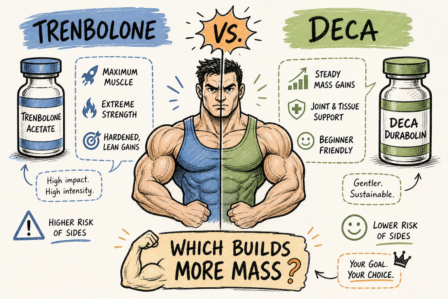 Trenbolone vs. Deca: Which Is Better for Mass Gains?