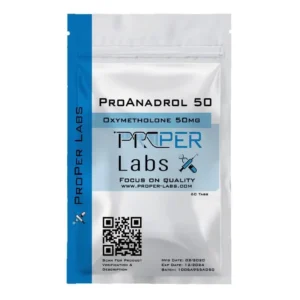 ProAnadrol 50 (Oxymetholone Tablets) by Proper Labs - Clear white sachet