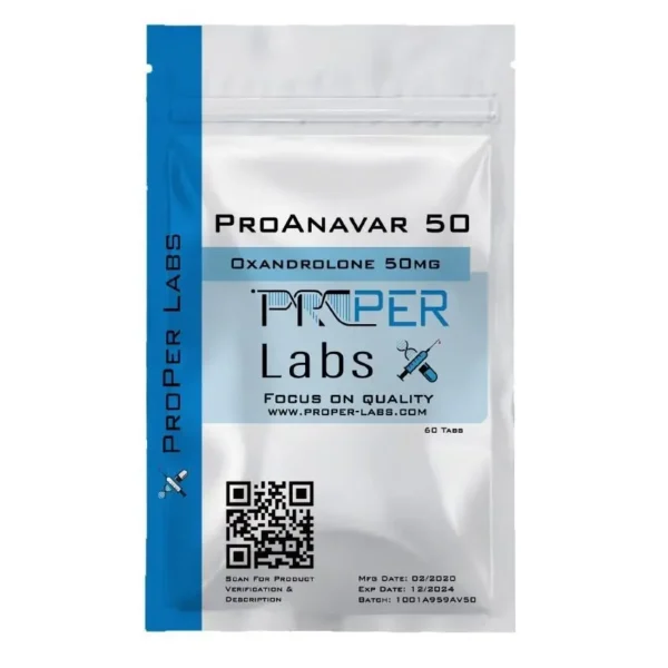 ProAnavar 50mg - Oxandrolone Pills Sachet by Proper Labs Brand
