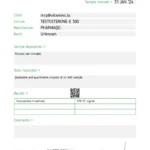 Testosterone Enanthate (Testoviron) by PharmaQo Labs - Laboratory Test Results #1 made by Steroiduck.com - Not sponsored.