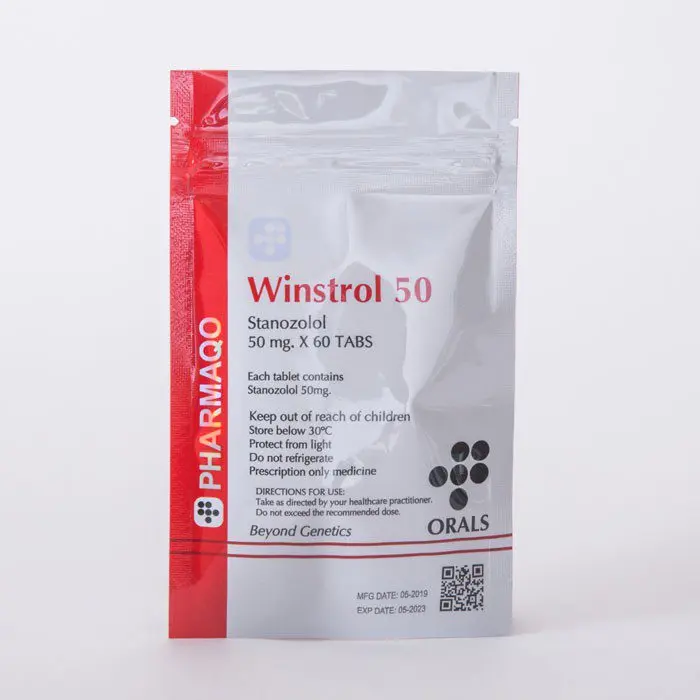Pharmaqo Labs Winstrol (Stanozolol) 50Mg Tablets In White&Amp;Red Sachet