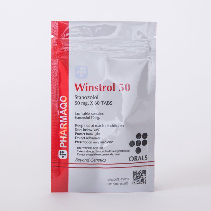 Pharmaqo Labs Winstrol (Stanozolol) 50Mg Tablets In White&Amp;Red Sachet