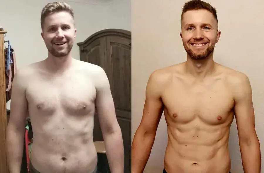 David 12 Weeks Before And After Using Hexarelin