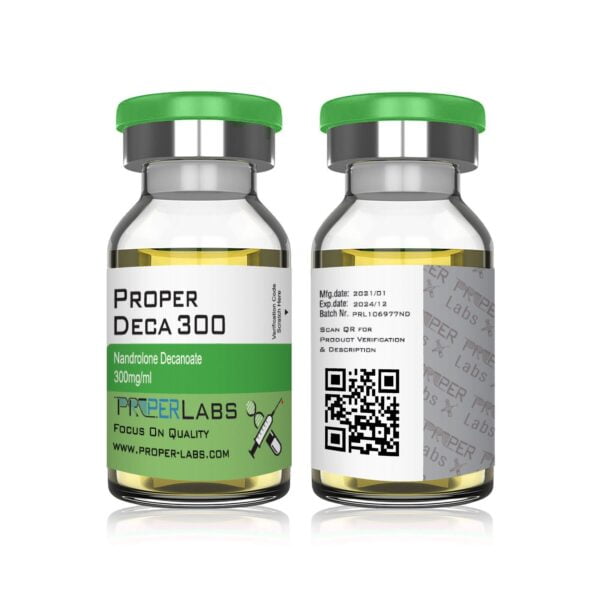 "ProperDeca 300" Deca-Durabolin vial by Proper Labs brand.