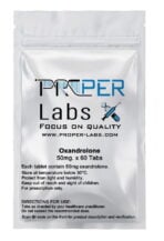 ProAnavar 50mg - Oxandrolone Pills Back-with Ingredients list Back by Proper Labs Brand