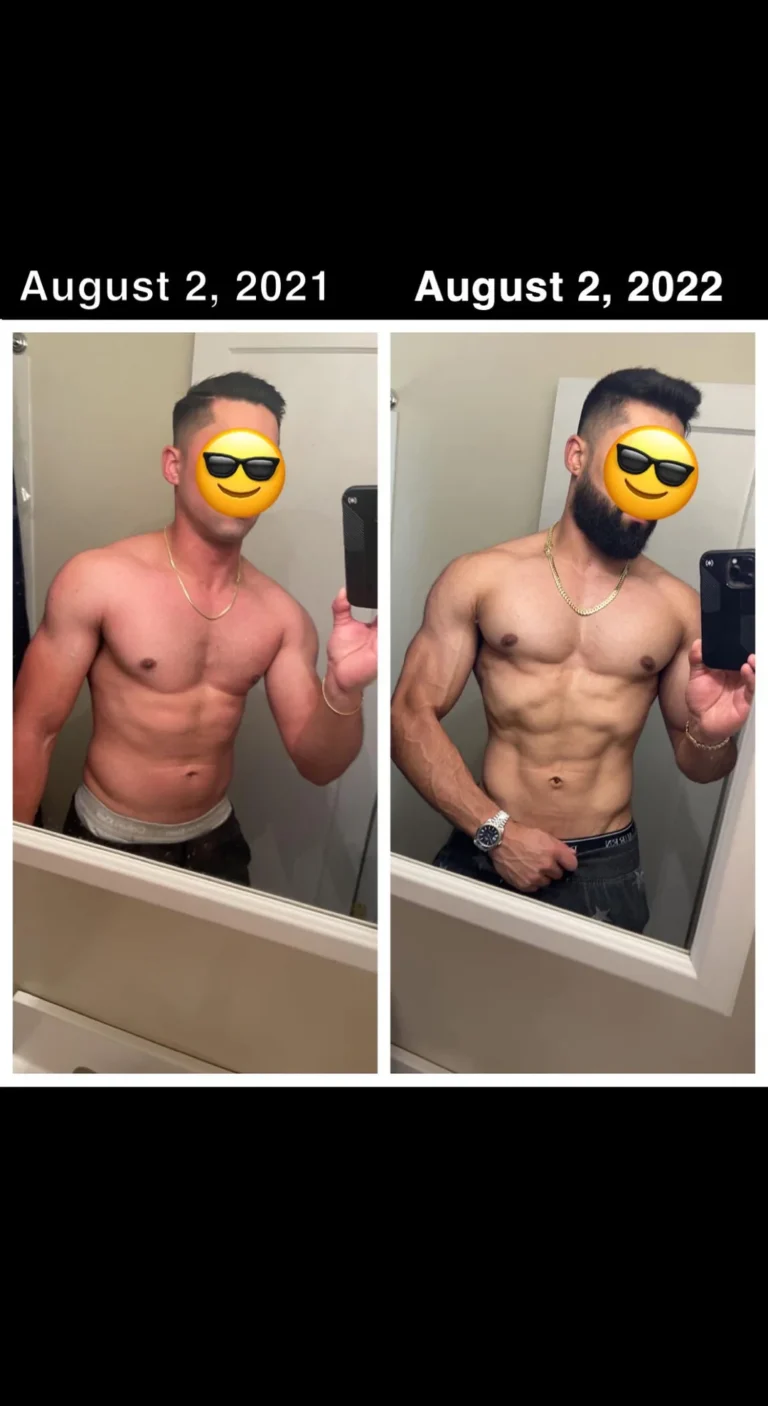 1 Year Results After Testosterone Cypionate - Before And After Compared.