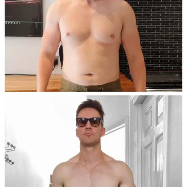 Before And After Hgh Usage - Men Body.