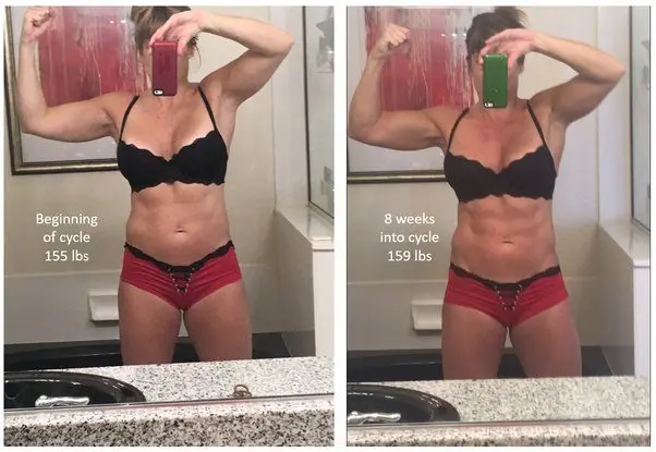 Female Body After 8 Weeks Anavar Only Cycle.