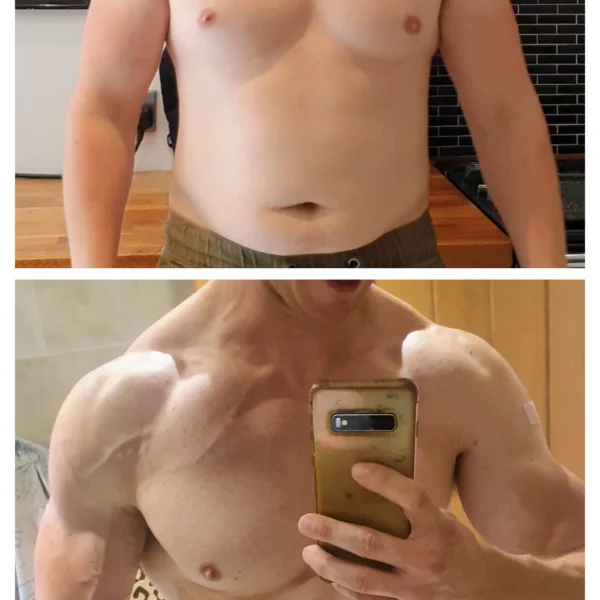 Results After 1 Year On Hgh Men Body Before And After.