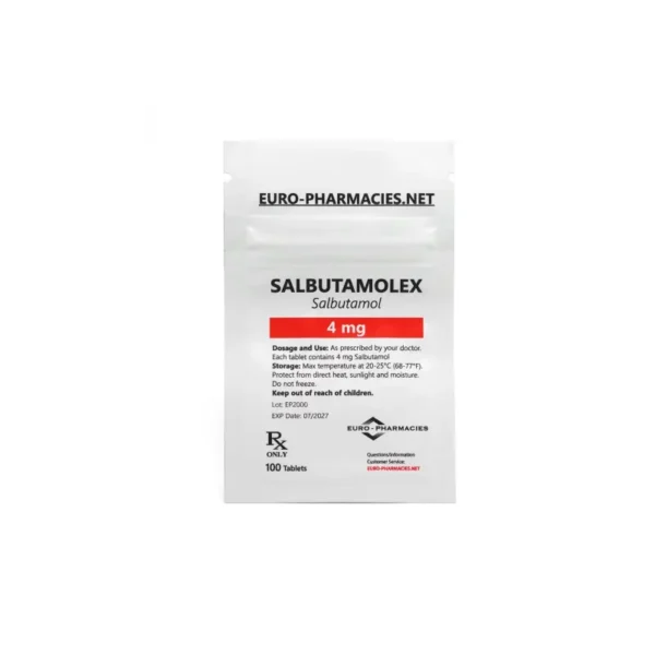 Salbutamolex (salbutamol) - 4mg/tab -100 tab/bag - Euro Pharmacies