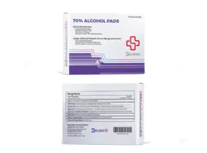 Beligas 70% Alcohol Pads 100 Pads Per Box