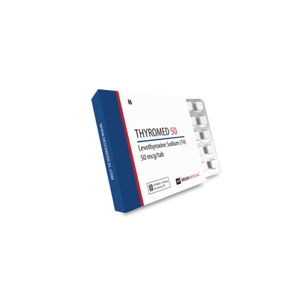 THYROMED 50 Levothyroxine Sodium (T4) 50mcg/50tabs - Deus Medical