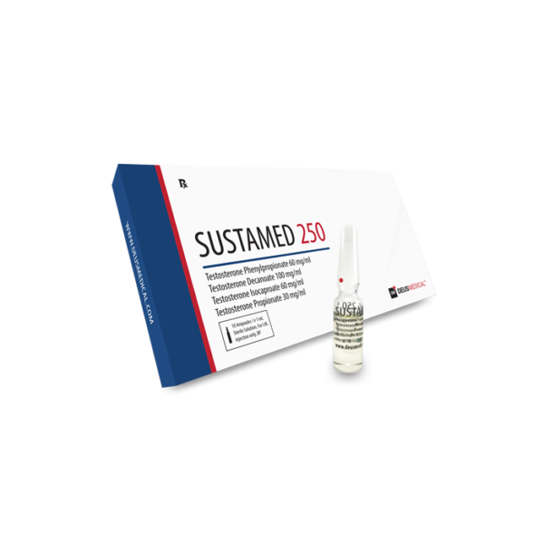 SUSTAMED 250 Testosterone Phenylpropionate 60mg/ml Testosterone Decanoate 100mg/ml Testosterone Isocaproate 60mg/ml Testosterone Propionate 30mg/ml - Deus Medical
