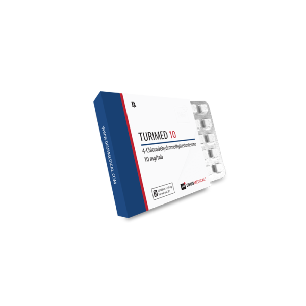 TURIMED 10 Chlorodehydromethyltestosterone 10mg/50tabs - Deus Medical